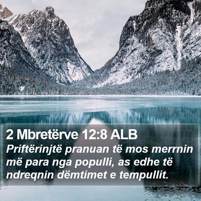 2 Mbretërve 12:8 ALB Bible Verse Image