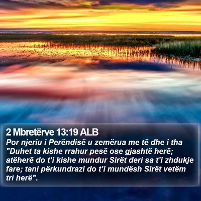 2 Mbretërve 13:19 ALB Bible Verse Image