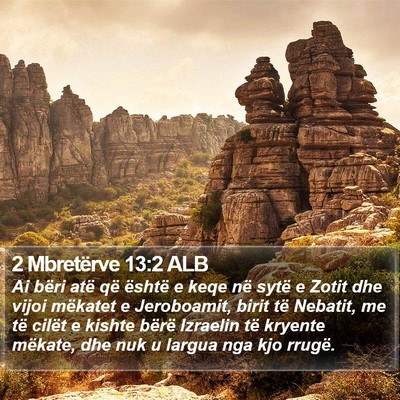 2 Mbretërve 13:2 ALB Bible Verse Image