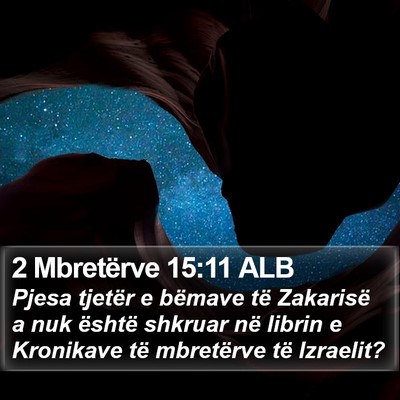 2 Mbretërve 15:11 ALB Bible Verse Image