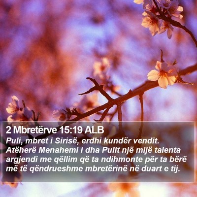 2 Mbretërve 15:19 ALB Bible Verse Image