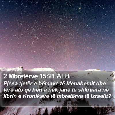 2 Mbretërve 15:21 ALB Bible Verse Image