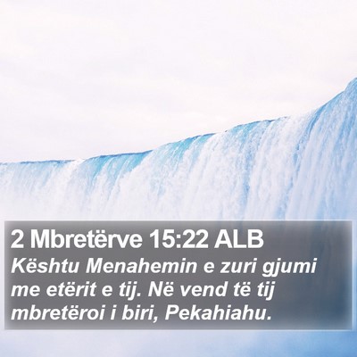 2 Mbretërve 15:22 ALB Bible Verse Image