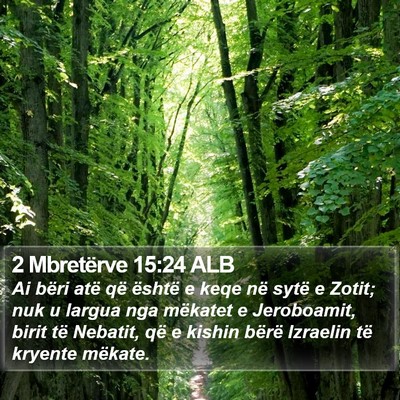 2 Mbretërve 15:24 ALB Bible Verse Image