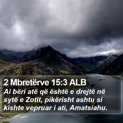 2 Mbretërve 15:3 ALB Bible Verse Image