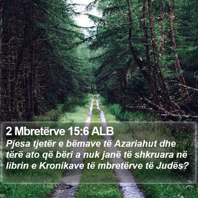 2 Mbretërve 15:6 ALB Bible Verse Image