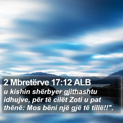 2 Mbretërve 17:12 ALB Bible Verse Image