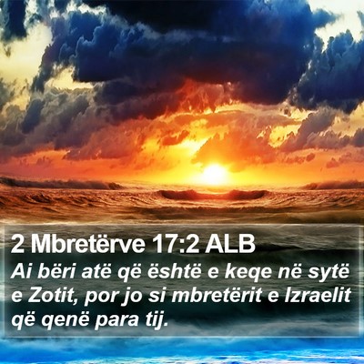 2 Mbretërve 17:2 ALB Bible Verse Image
