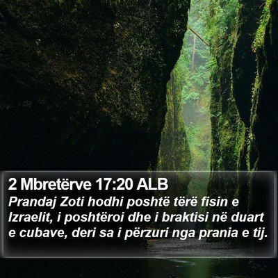 2 Mbretërve 17:20 ALB Bible Verse Image