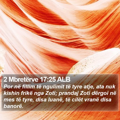 2 Mbretërve 17:25 ALB Bible Verse Image