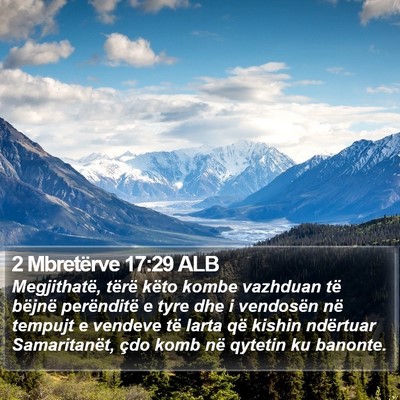 2 Mbretërve 17:29 ALB Bible Verse Image