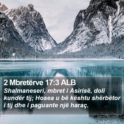 2 Mbretërve 17:3 ALB Bible Verse Image