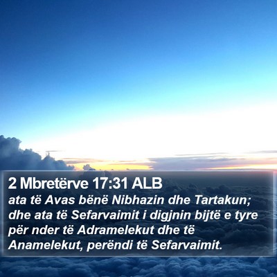 2 Mbretërve 17:31 ALB Bible Verse Image