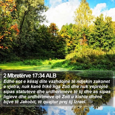 2 Mbretërve 17:34 ALB Bible Verse Image