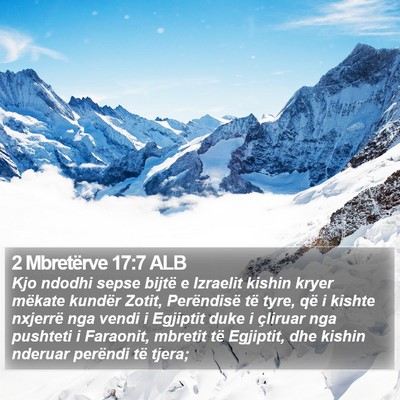 2 Mbretërve 17:7 ALB Bible Verse Image
