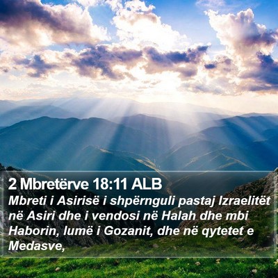 2 Mbretërve 18:11 ALB Bible Verse Image