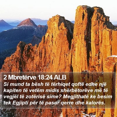 2 Mbretërve 18:24 ALB Bible Verse Image