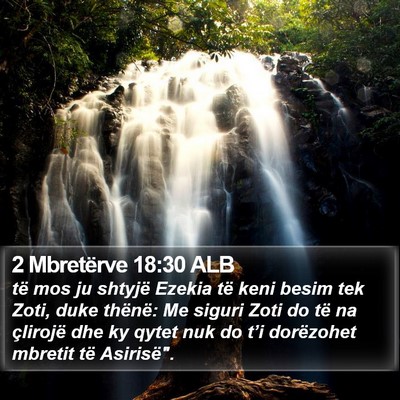 2 Mbretërve 18:30 ALB Bible Verse Image
