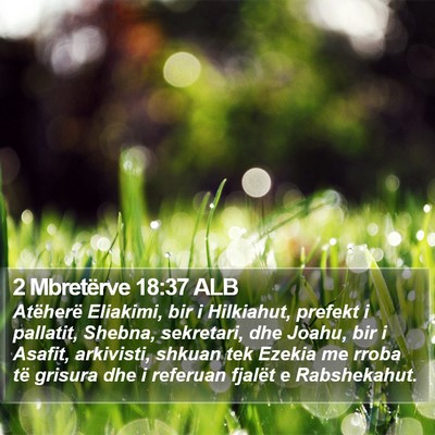 2 Mbretërve 18:37 ALB Bible Verse Image