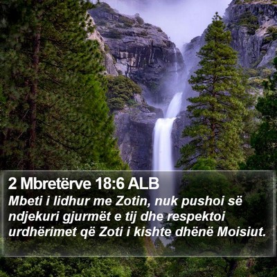 2 Mbretërve 18:6 ALB Bible Verse Image