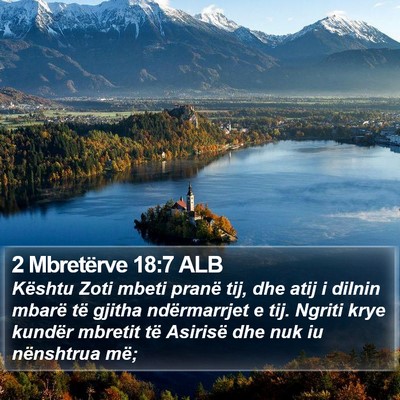 2 Mbretërve 18:7 ALB Bible Verse Image