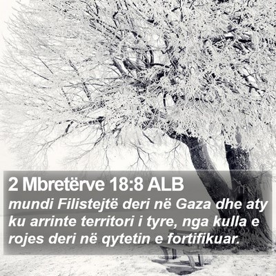 2 Mbretërve 18:8 ALB Bible Verse Image