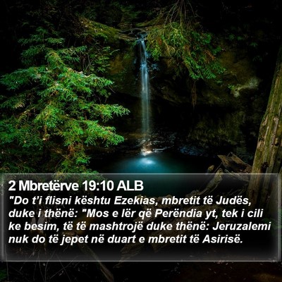 2 Mbretërve 19:10 ALB Bible Verse Image
