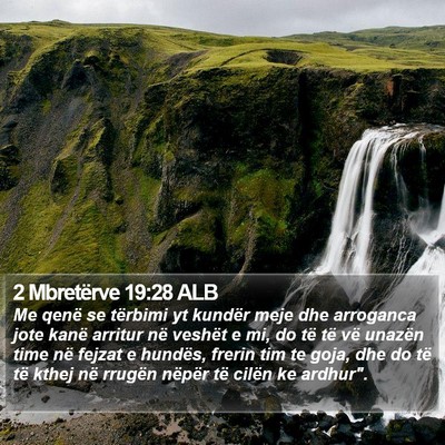 2 Mbretërve 19:28 ALB Bible Verse Image