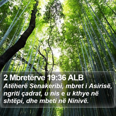 2 Mbretërve 19:36 ALB Bible Verse Image