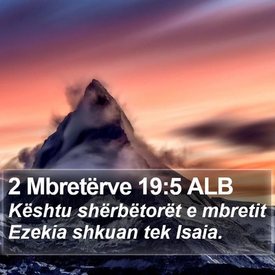 2 Mbretërve 19:5 ALB Bible Verse Image