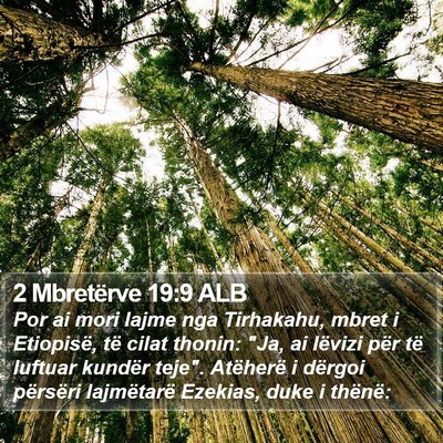 2 Mbretërve 19:9 ALB Bible Verse Image