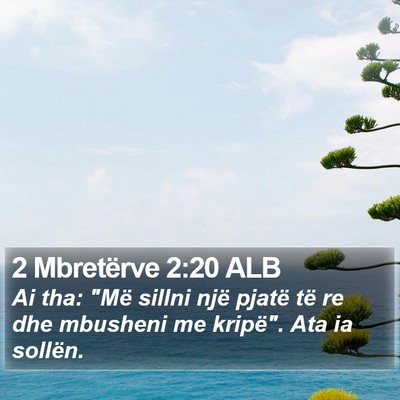 2 Mbretërve 2:20 ALB Bible Verse Image