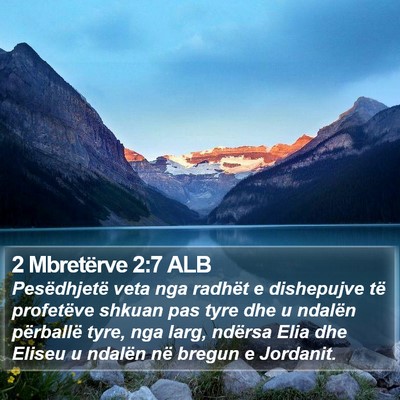 2 Mbretërve 2:7 ALB Bible Verse Image