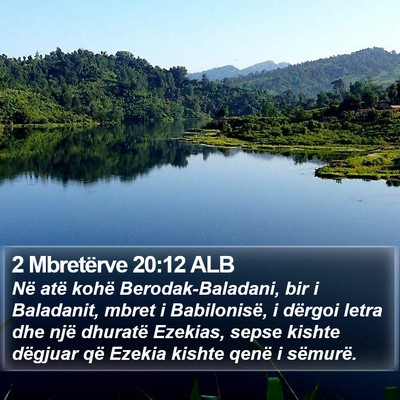 2 Mbretërve 20:12 ALB Bible Verse Image