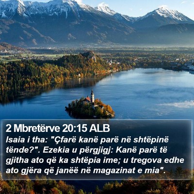 2 Mbretërve 20:15 ALB Bible Verse Image