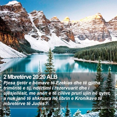 2 Mbretërve 20:20 ALB Bible Verse Image