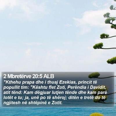 2 Mbretërve 20:5 ALB Bible Verse Image