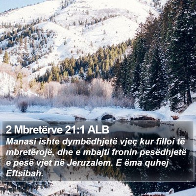 2 Mbretërve 21:1 ALB Bible Verse Image