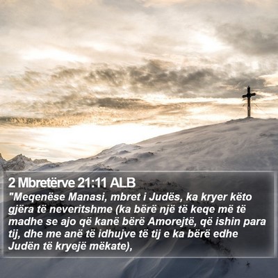 2 Mbretërve 21:11 ALB Bible Verse Image