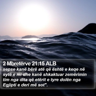 2 Mbretërve 21:15 ALB Bible Verse Image