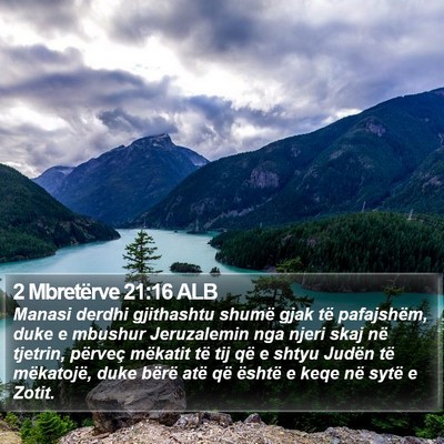 2 Mbretërve 21:16 ALB Bible Verse Image