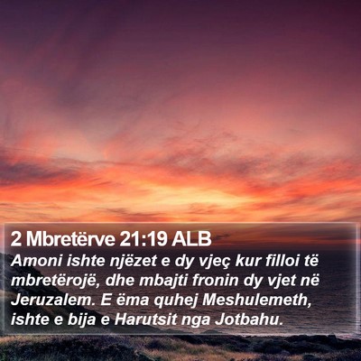 2 Mbretërve 21:19 ALB Bible Verse Image