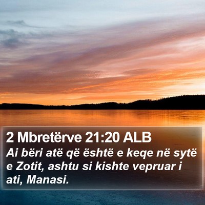 2 Mbretërve 21:20 ALB Bible Verse Image