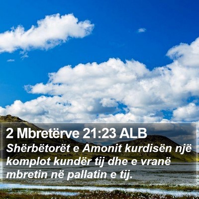 2 Mbretërve 21:23 ALB Bible Verse Image