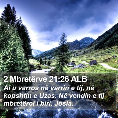 2 Mbretërve 21:26 ALB Bible Verse Image