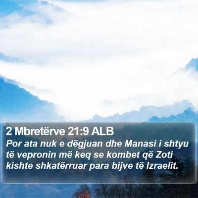 2 Mbretërve 21:9 ALB Bible Verse Image