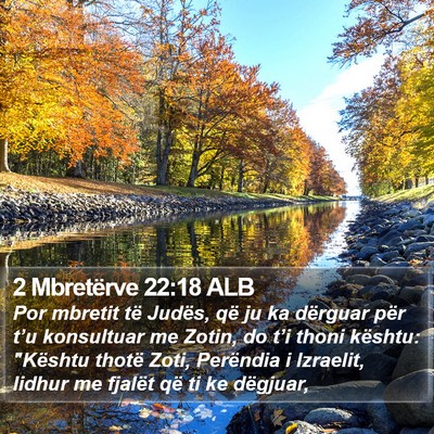 2 Mbretërve 22:18 ALB Bible Verse Image