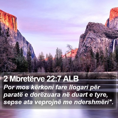 2 Mbretërve 22:7 ALB Bible Verse Image