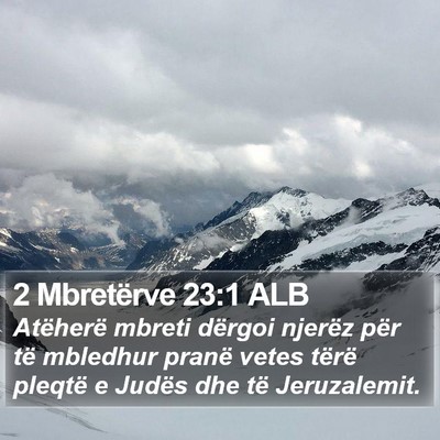 2 Mbretërve 23:1 ALB Bible Verse Image