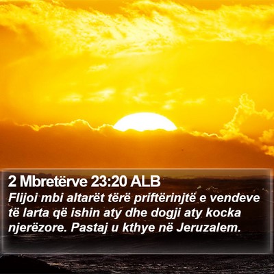 2 Mbretërve 23:20 ALB Bible Verse Image